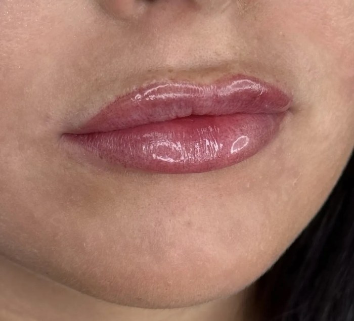 Lip blush tattoo by Emmanita Cosmetic Tattoo
